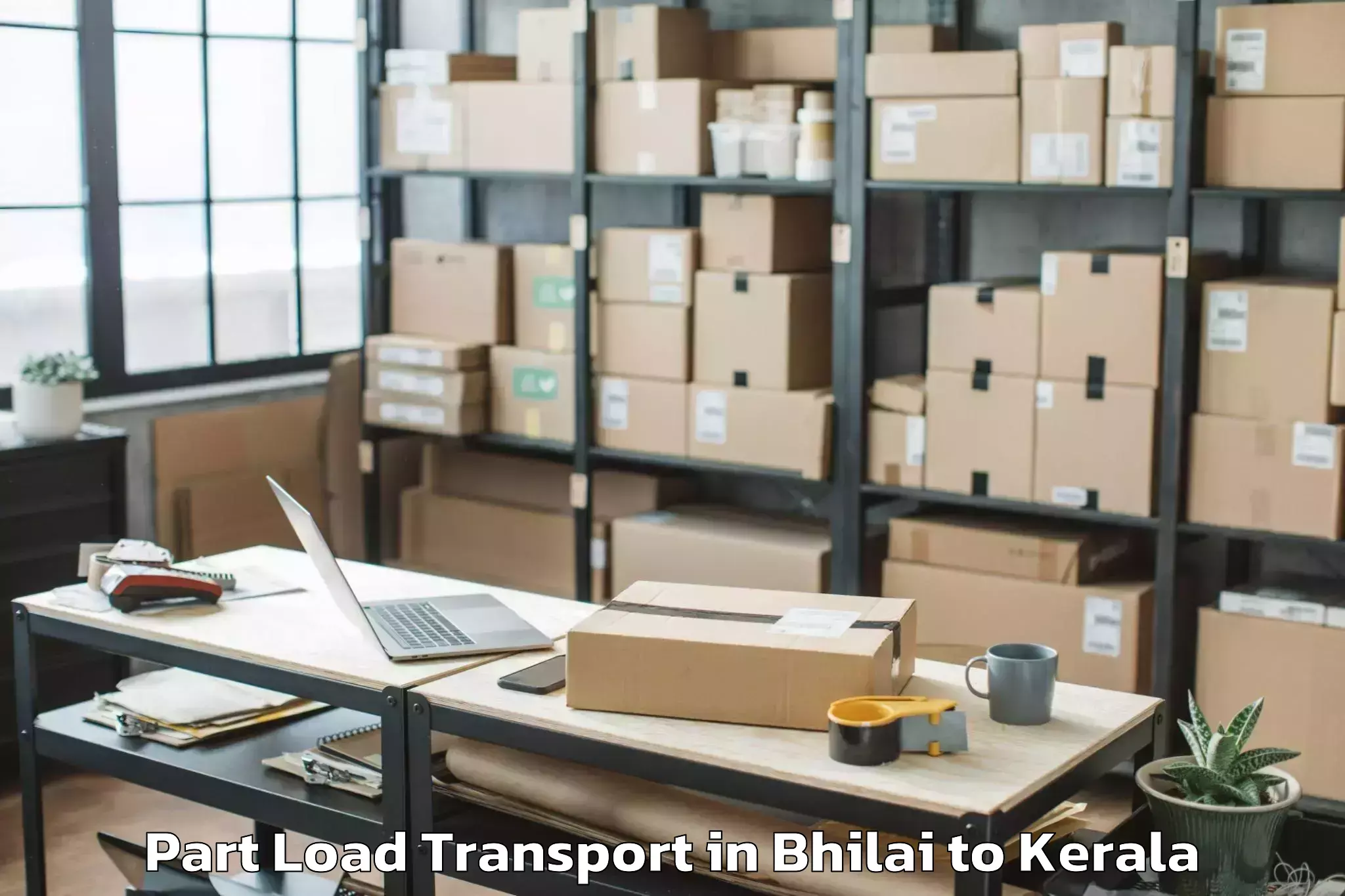 Leading Bhilai to Cherthala Part Load Transport Provider